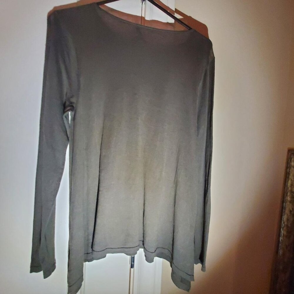 Eileen Fisher Linen Pullover Tunic Sweater